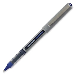 Uni-Ball Vision Rollerball Pen - Blue, 0.7 mm with cap off
