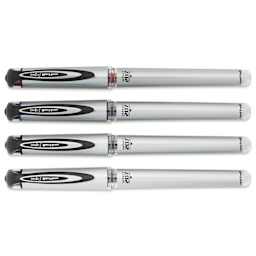 Uni-Ball Signo 207 Impact Rollerball Gel Pens - Assorted, Set of 4, cap on