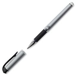 Uni-Ball Signo 207 Impact Rollerball Gel Pen - Black, cap removed