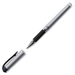 Uni-Ball Signo 207 Impact Rollerball Gel Pen - Blue, cap removed