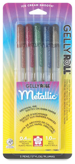 Sakura Gelly Roll Pen - Dark Metallic Colors, set of 5