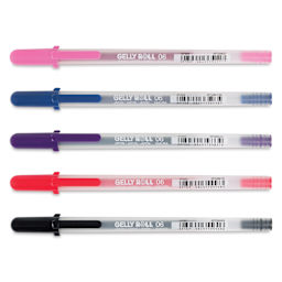 Sakura Gelly Roll Pen Set - Dark Colors, Set of 5, Fine Point