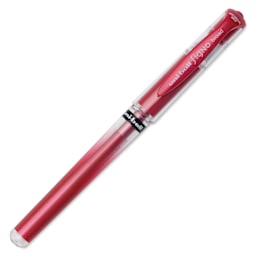 Uni-Ball Signo Impact Rollerball Gel Pen - Metallic Red, cap on