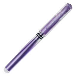 Uni-Ball Signo Impact Rollerball Gel Pen - Metallic Purple, cap on