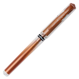 Uni-Ball Signo Impact Rollerball Gel Pen - Bronze, cap on