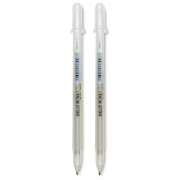 Sakura Gelly Roll Stardust Pens - Package of 2 Clear Pens shown upright