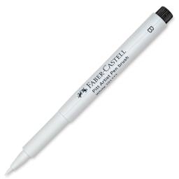 Faber-Castell Pitt Artist Pen - White, Brush Tip with cap off