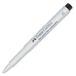 Faber-Castell Pitt Artist Pen - White, Chisel Tip with cap off