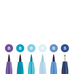 Faber-Castell Pitt Artist Pen Set - Lettering Set, Good Vibes Only!, Set of 6