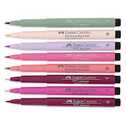 Faber-Castell Pitt Artist Pen Set - A Flower A Day Lettering Set, Set of 8 (out of package)