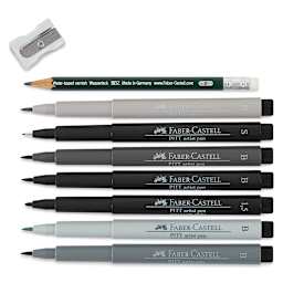 Faber-Castell Pitt Artist Pen Set - All You Need Lettering Set, Set of 9 (out of package)
