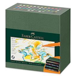 Faber-Castell Pitt Artist Pens - Studio Gift Box, Set of 48, front of the packaging