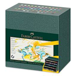 Faber-Castell Pitt Artist Pens - Studio Gift Box, Set of 60, front of the packaging