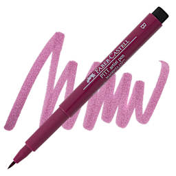 Faber-Castell Pitt Artist Pen - Magenta, Brush Nib pen and swatch