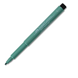 Faber-Castell Pitt Artist Pen - Green Metallic, Bullet Nib
