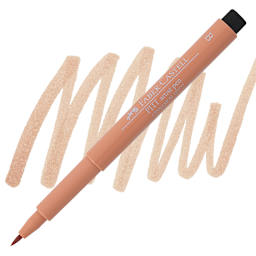 Faber-Castell Pitt Artist Pen - Cinnamon, Brush Nib pen and swatch