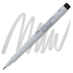 Faber-Castell Pitt Artist Pen - Cold Gray I, Brush Nib pen and swatch