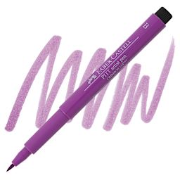 Faber-Castell Pitt Artist Pen - Crimson, Brush Nib pen and swatch