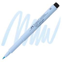 Faber-Castell Pitt Artist Pen - Ice Blue, Brush Nib pen and swatch