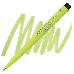 Faber-Castell Pitt Artist Pen - Light Green, Brush Nib pen and swatch
