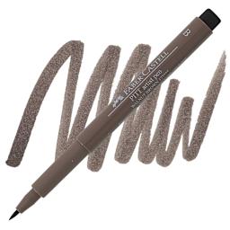 Faber-Castell Pitt Artist Pen - Walnut Brown, Brush Nib pen and swatch