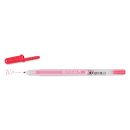 Sakura Gelly Roll Moonlight Pen - Fluorescent Vermilion, Bold with cap off