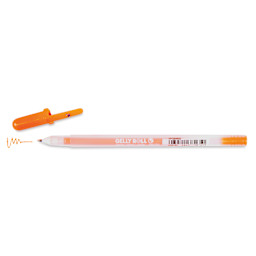 Sakura Gelly Roll Moonlight Pen - Fluorescent Orange, Bold with cap off