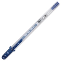 Sakura Gelly Roll Pen - Metallic Blue Black, Medium Tip
