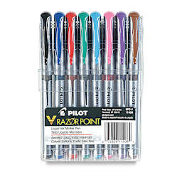 Pilot V-Razor Point Marker Pen Set - Set of 8
