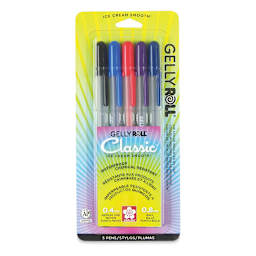 Sakura Gelly Roll Pens - Assorted Colors, Set of 5