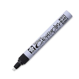Sakura Pen Touch Calligrapher Pen - Medium Point, 5 mm, White