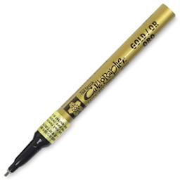 Sakura Pen Touch Calligrapher Pen - Fine Point, 1.8 mm Tip, Metallic Gold