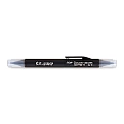 Itoya Doubleheader Calligraphy Marker - Black with caps on