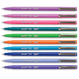 Marvy Uchida LePen Fine Line Marker Set - Bright Colors, Set of 10, out of the packaging