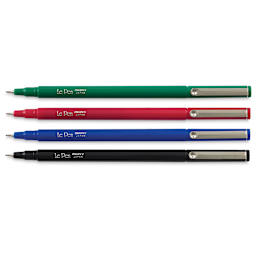 Marvy Uchida LePen Fine Line Marker Set  - Primary Colors, Set of 4, out of packaging