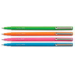 Marvy Uchida LePen Fine Line Marker Set  - Bright Colors, Set of 4, out of the packaging