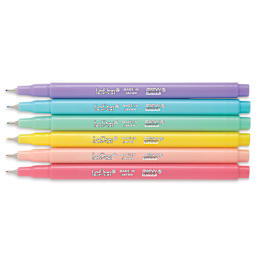 Marvy Uchida LePen Fine Line Marker Set - Pastel Colors, Set of 6, out of the packaging