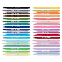 Marvy Uchida LePen Fine Line Marker Set - Complete, Set of 36, pens laid out