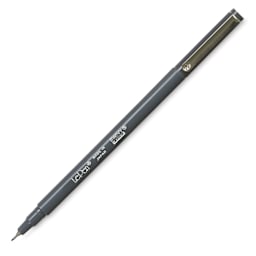 Marvy Uchida LePen Fine Line Marker - Dark Gray, cap off