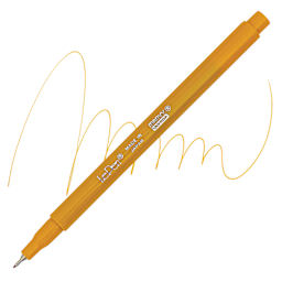 Marvy Uchida LePen Fine Line Marker - Mustard marker and swatch