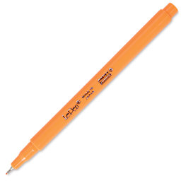 Marvy Uchida LePen Fine Line Marker - Fluorescent Orange, cap off