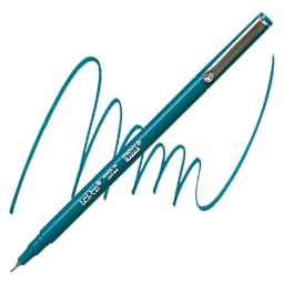 Marvy Uchida LePen Fine Line Marker - Teal marker and swatch