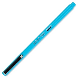 Marvy Uchida LePen Fine Line Marker - Fluorescent Blue, cap on