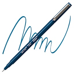 Marvy Uchida LePen Fine Line Marker - Oriental Blue marker and swatch