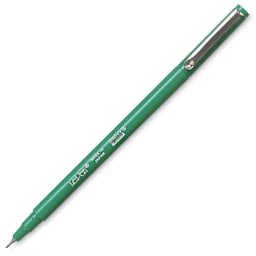 Marvy Uchida LePen Fine Line Marker - Jade Green, cap off