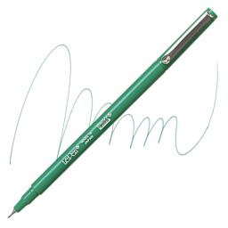 Marvy Uchida LePen Fine Line Marker - Jade Green marker and swatch