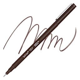 Marvy Uchida LePen Fine Line Marker - Brown marker and swatch