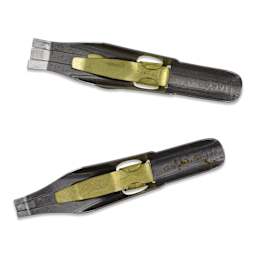 Speedball Broad Edge A-Series Square Calligraphy Nibs - A0 and A1, view of the bottom of the nib