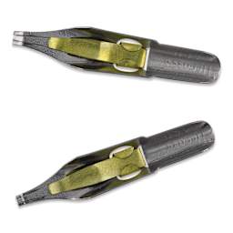 Speedball Broad Edge A-Series Square Calligraphy Nibs - A2 and A3, view of the bottom of the nib