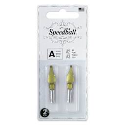 Speedball Broad Edge A-Series Square Calligraphy Nibs - A2 and A3, front of the packaging